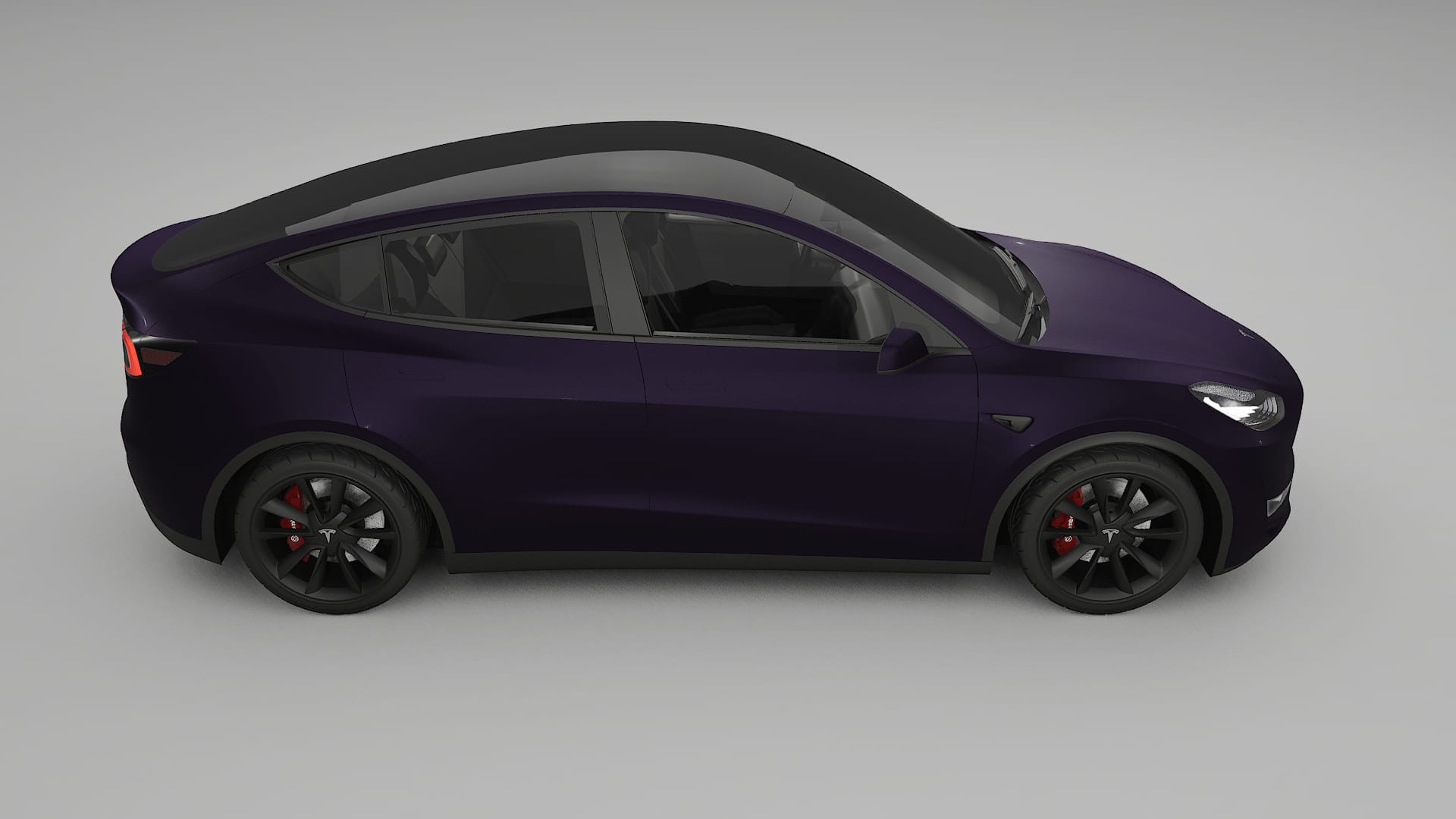 Tesla Model Y TPU Lakbeschermingsfolie | VIOLET Kleurveranderende PPF – Volledig Voorgesneden Kit