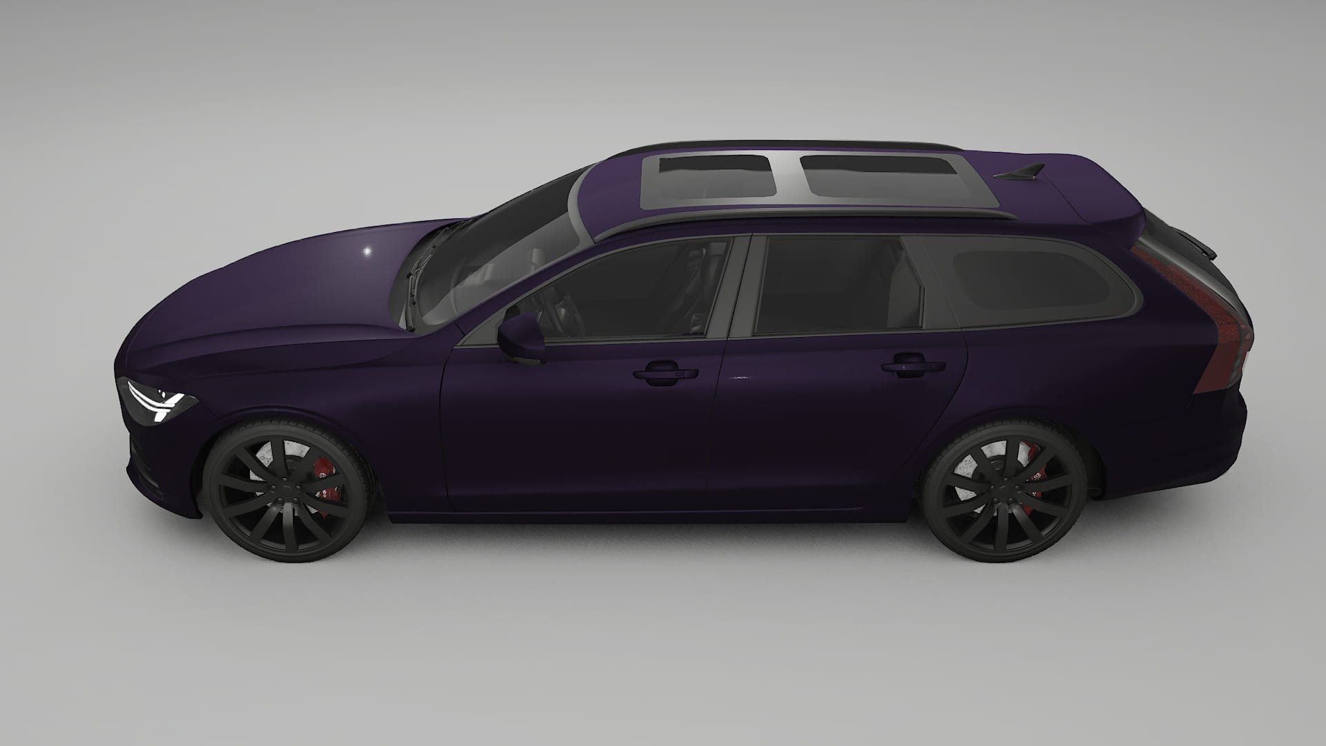 Volvo V90 P5 TPU Lakbeschermingsfolie | VIOLET Kleurveranderende PPF – Volledig Voorgesneden Kit