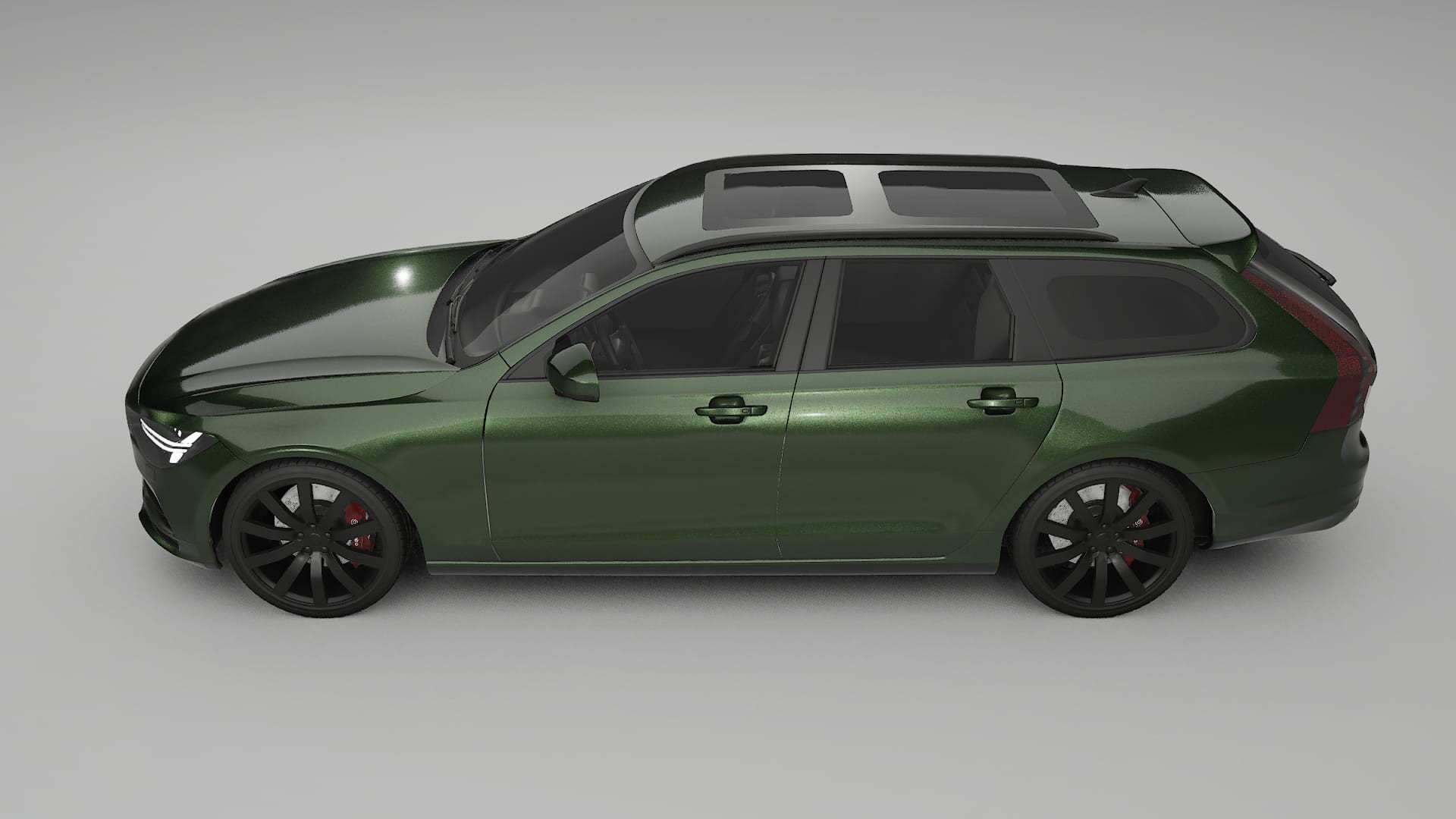 Volvo V90 P5 TPU Lakbeschermingsfolie | LAGOON Kleurveranderende PPF – Volledig Voorgesneden Kit