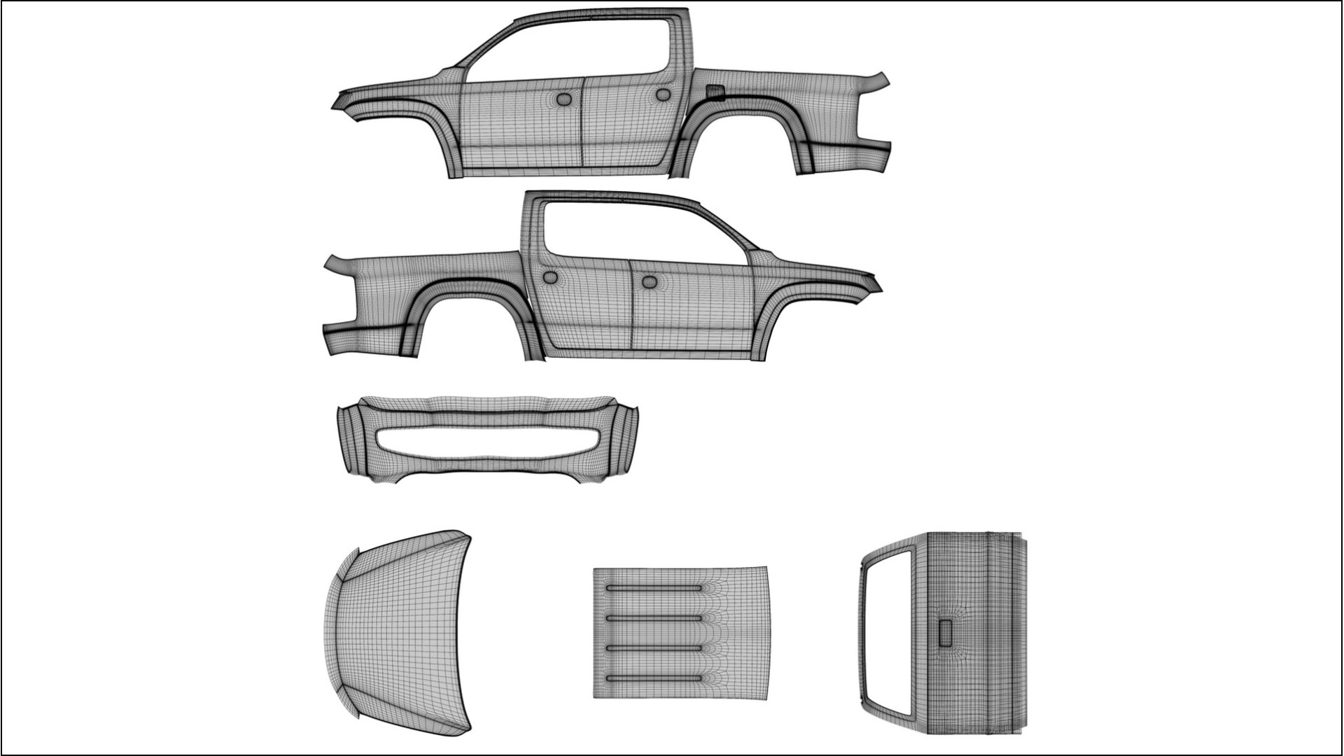 VW Amarok 2H TPU Lakbeschermingsfolie | SLATE Kleurveranderende PPF – Volledig Voorgesneden Kit