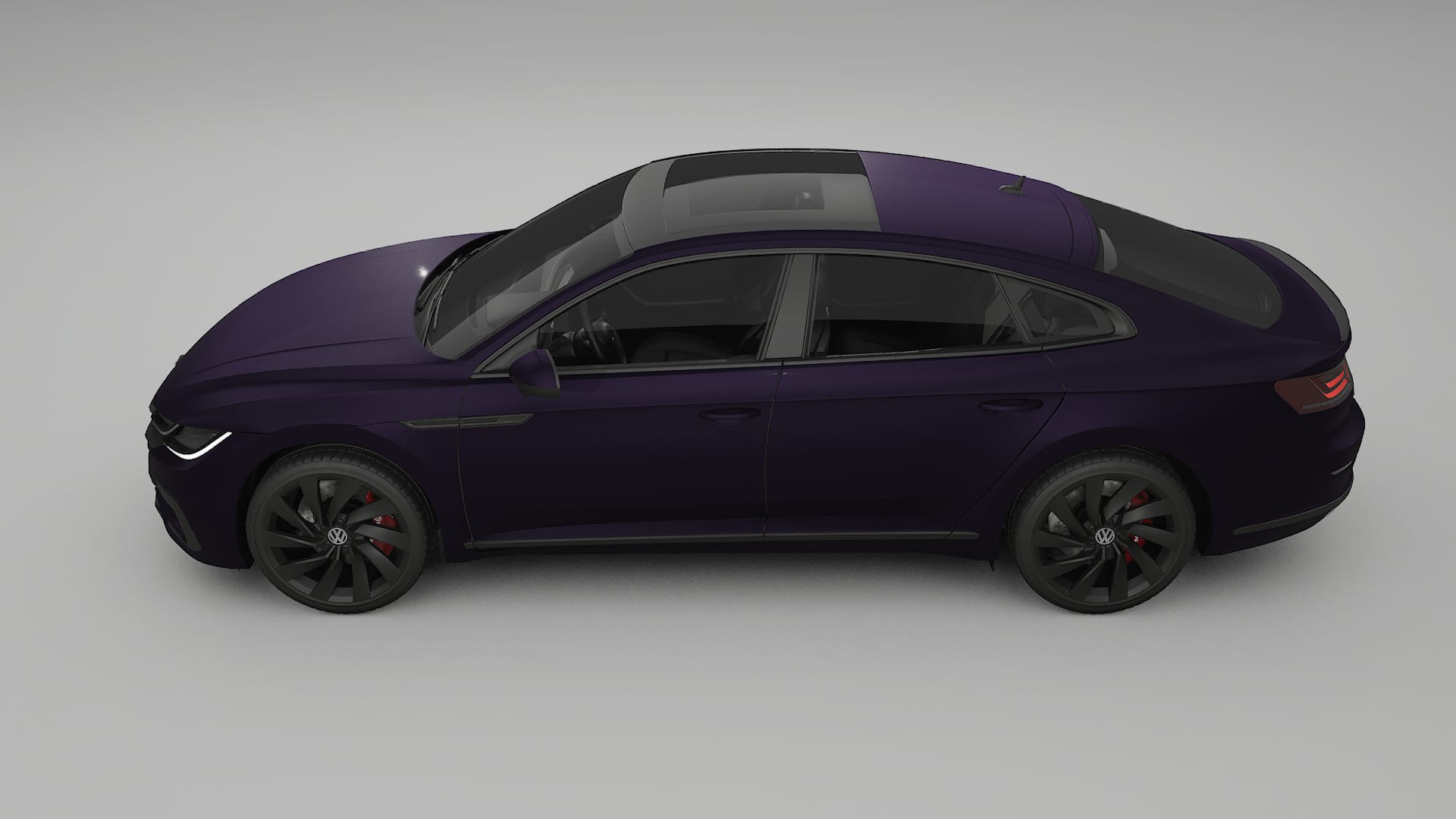 VW Arteon R 3H prefacelift pre LCI TPU Lakbeschermingsfolie | VIOLET Kleurveranderende PPF – Volledig Voorgesneden Kit