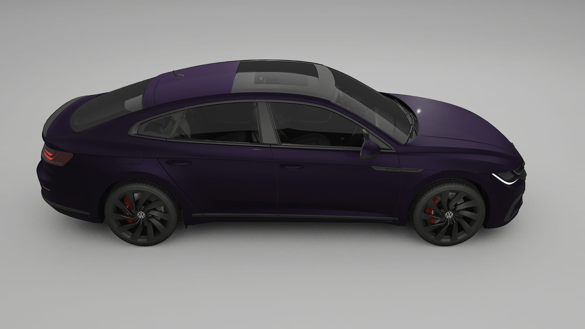 VW Arteon R 3H prefacelift pre LCI TPU Lakbeschermingsfolie | VIOLET Kleurveranderende PPF – Volledig Voorgesneden Kit