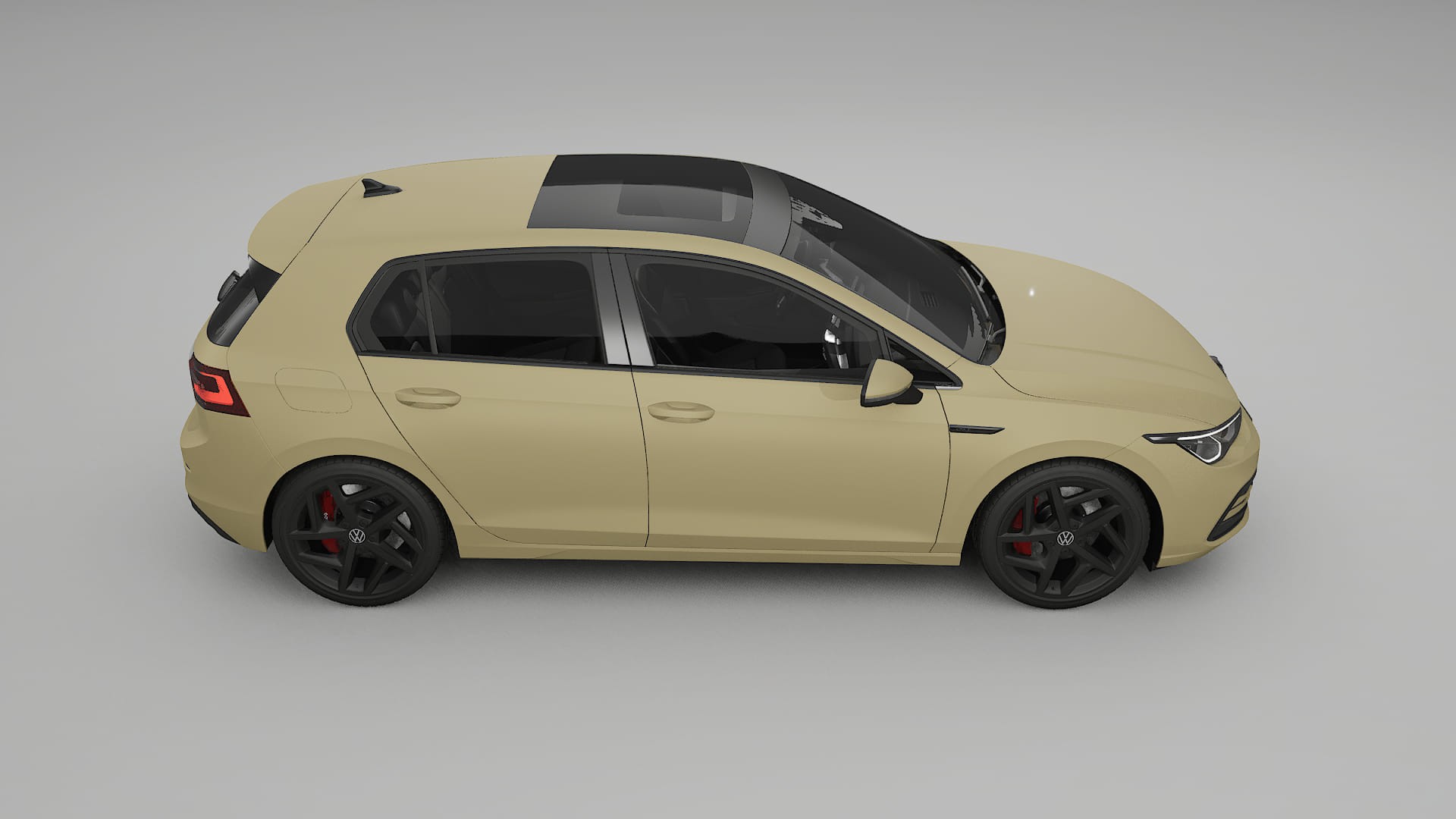 VW Golf Mk8 TPU Lakbeschermingsfolie | SAND Kleurveranderende PPF – Volledig Voorgesneden Kit