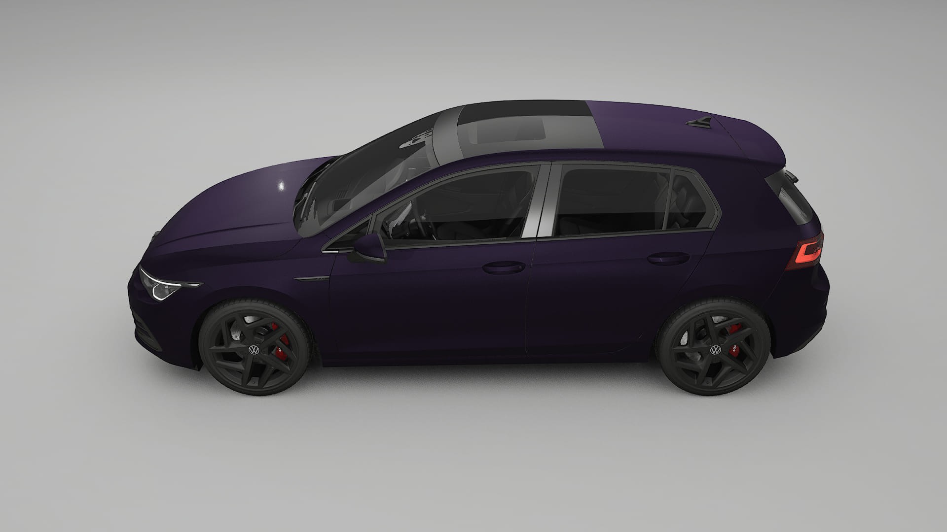 VW Golf Mk8 TPU Lakbeschermingsfolie | VIOLET Kleurveranderende PPF – Volledig Voorgesneden Kit