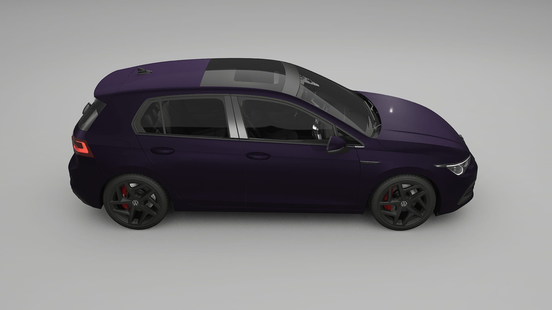 VW Golf Mk8 TPU Lakbeschermingsfolie | VIOLET Kleurveranderende PPF – Volledig Voorgesneden Kit
