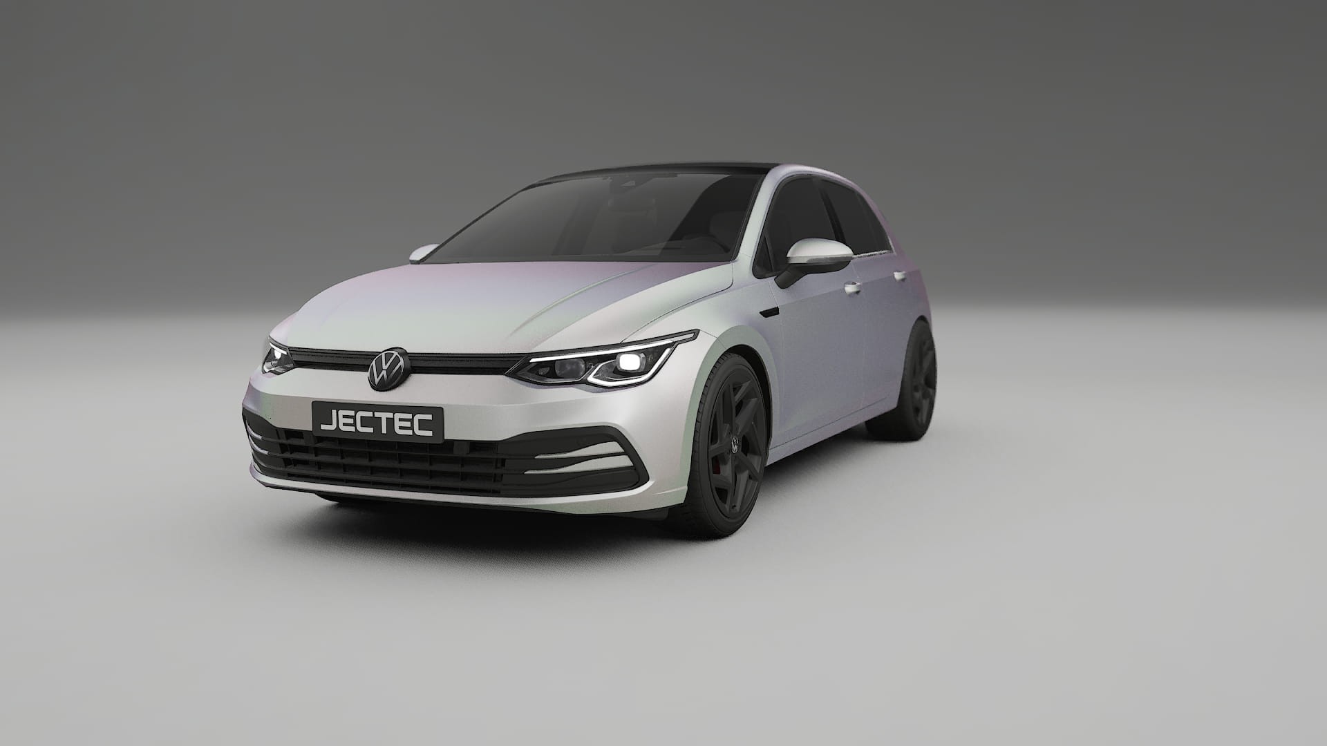 VW Golf Mk8 TPU Lakbeschermingsfolie | NEBULA Kleurveranderende PPF – Volledig Voorgesneden Kit