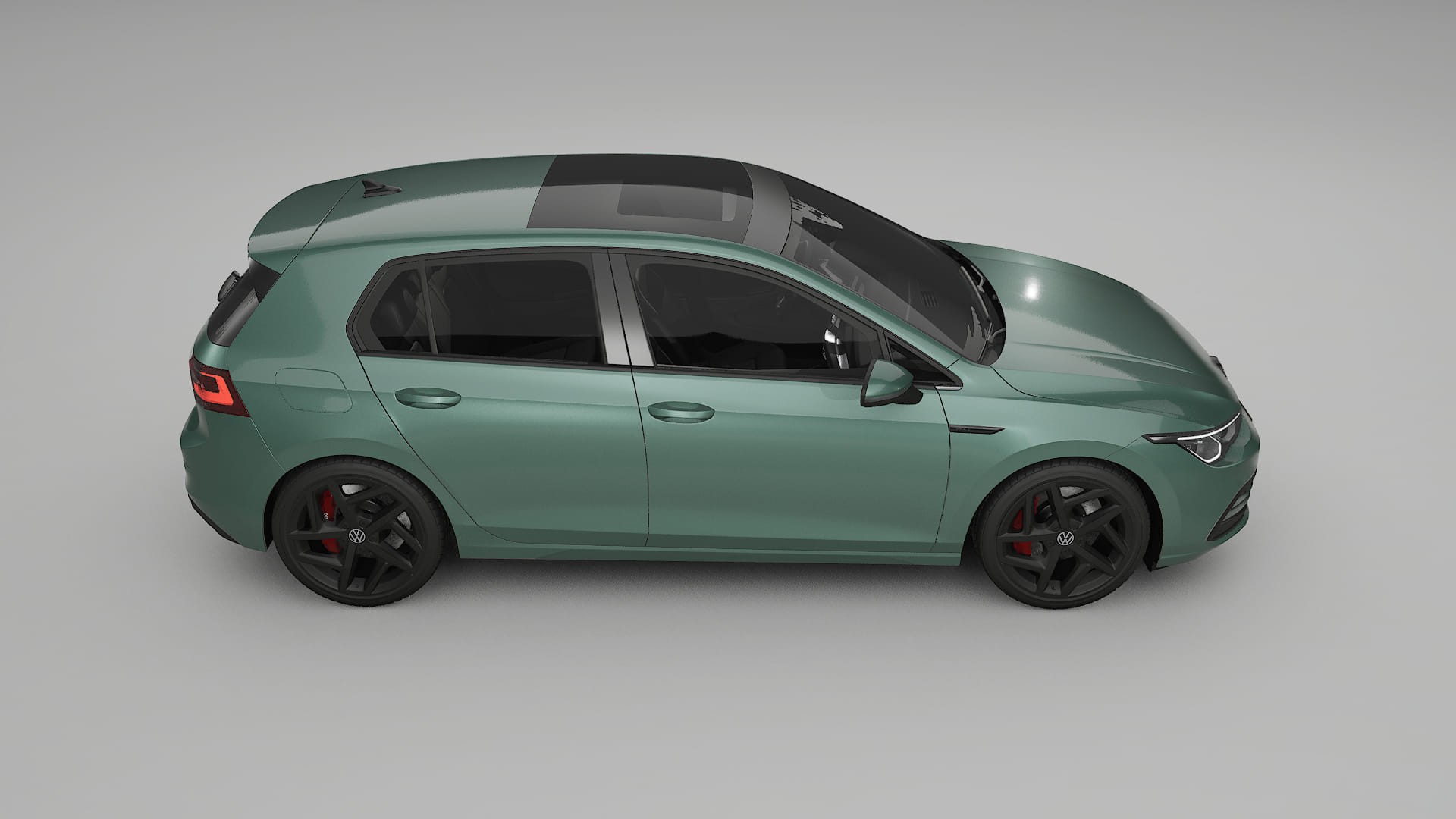 VW Golf Mk8 TPU Lakbeschermingsfolie | EVERGREEN Kleurveranderende PPF – Volledig Voorgesneden Kit