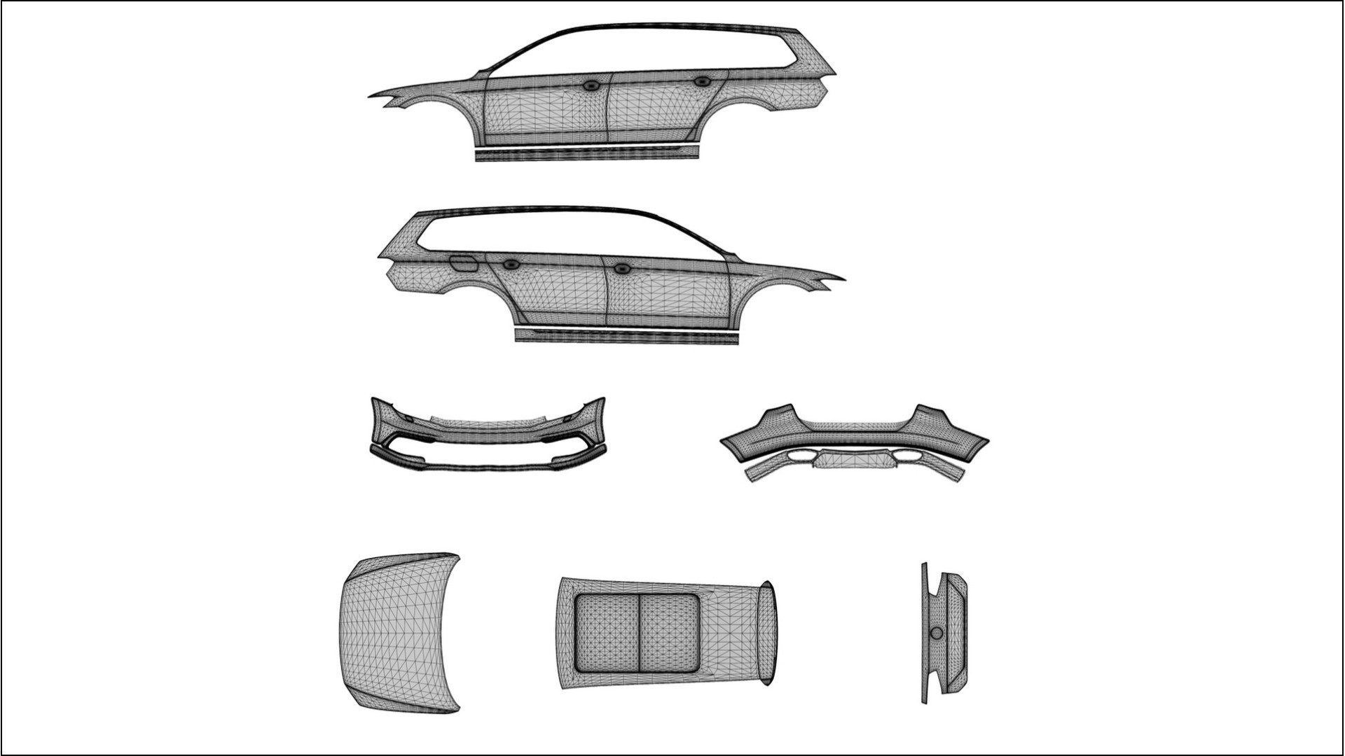 VW Passat Variant R B8 TPU Lakbeschermingsfolie | NEBULA Kleurveranderende PPF – Volledig Voorgesneden Kit 2
