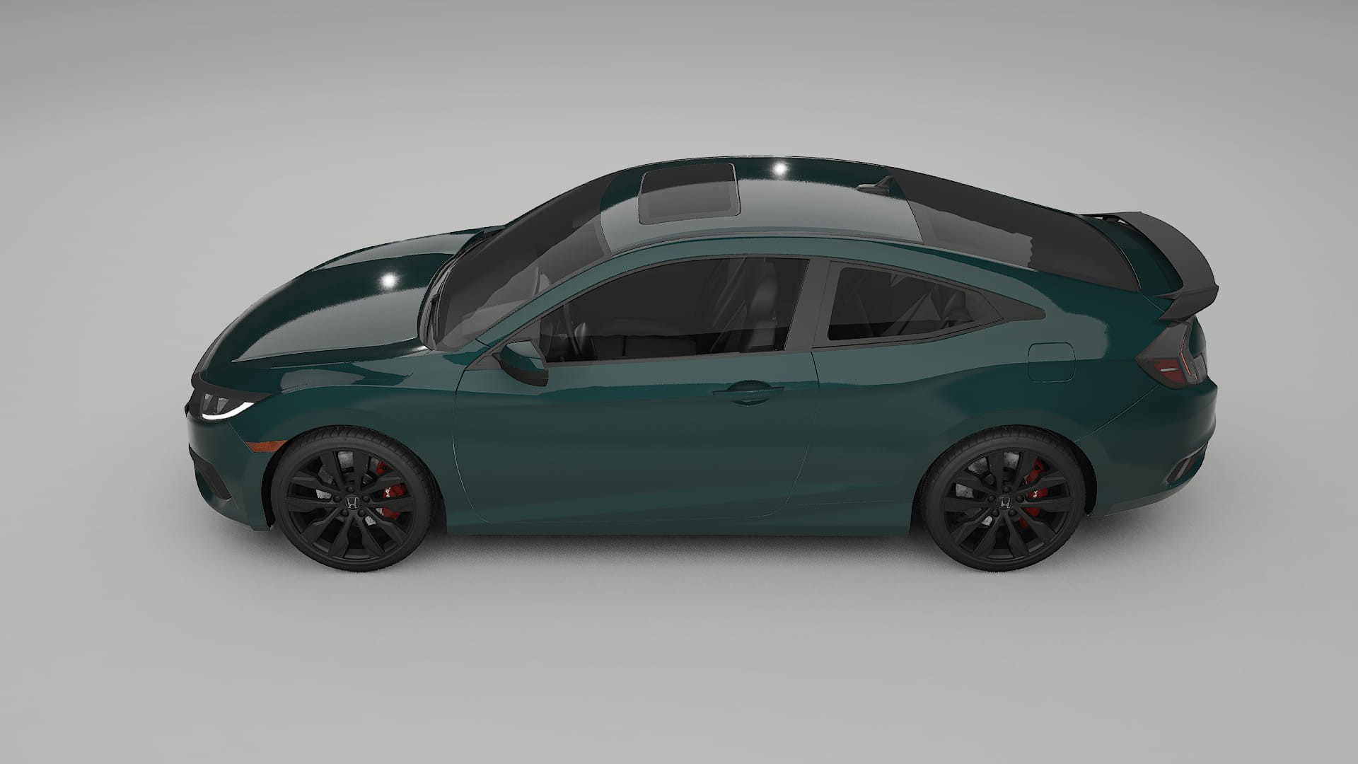 Honda Civic coupe prefacelift pre LCI TPU Lakbeschermingsfolie | INFERNO Kleurveranderende PPF – Volledig Voorgesneden Kit