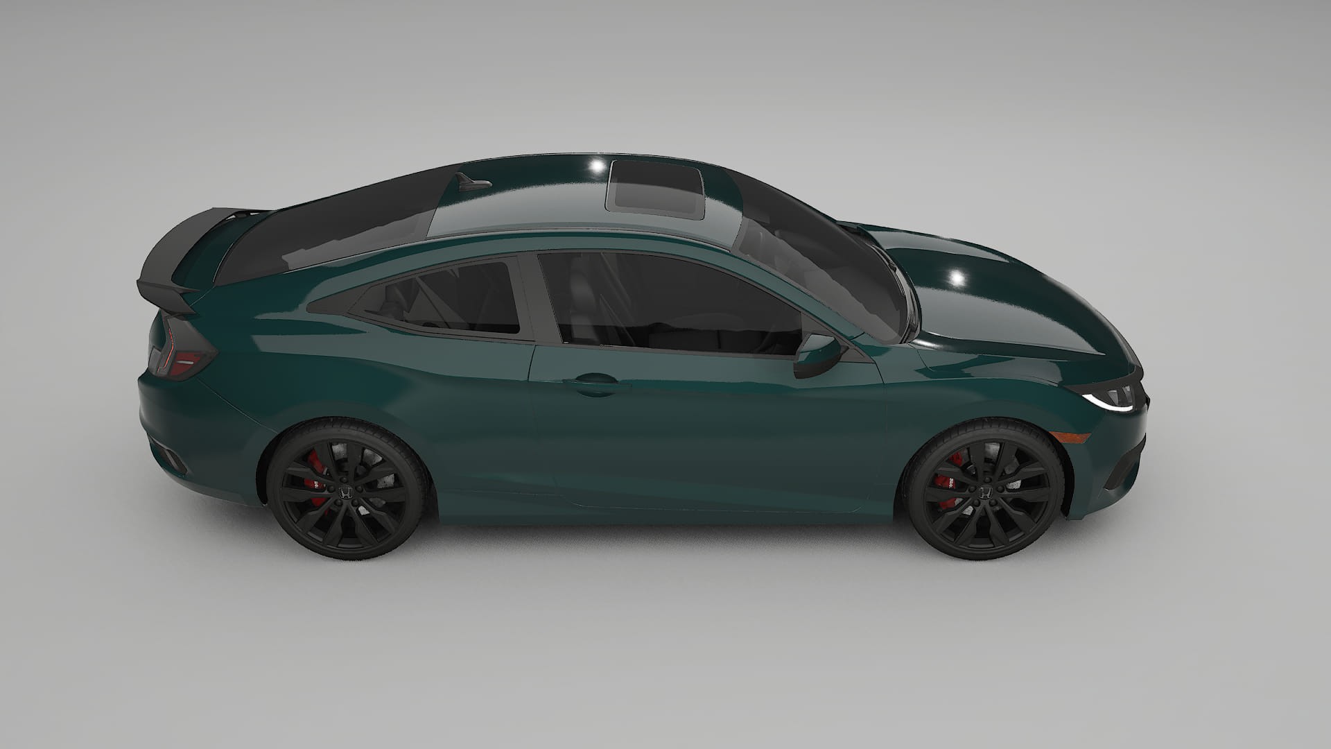 Honda Civic coupe prefacelift pre LCI TPU Lakbeschermingsfolie | INFERNO Kleurveranderende PPF – Volledig Voorgesneden Kit