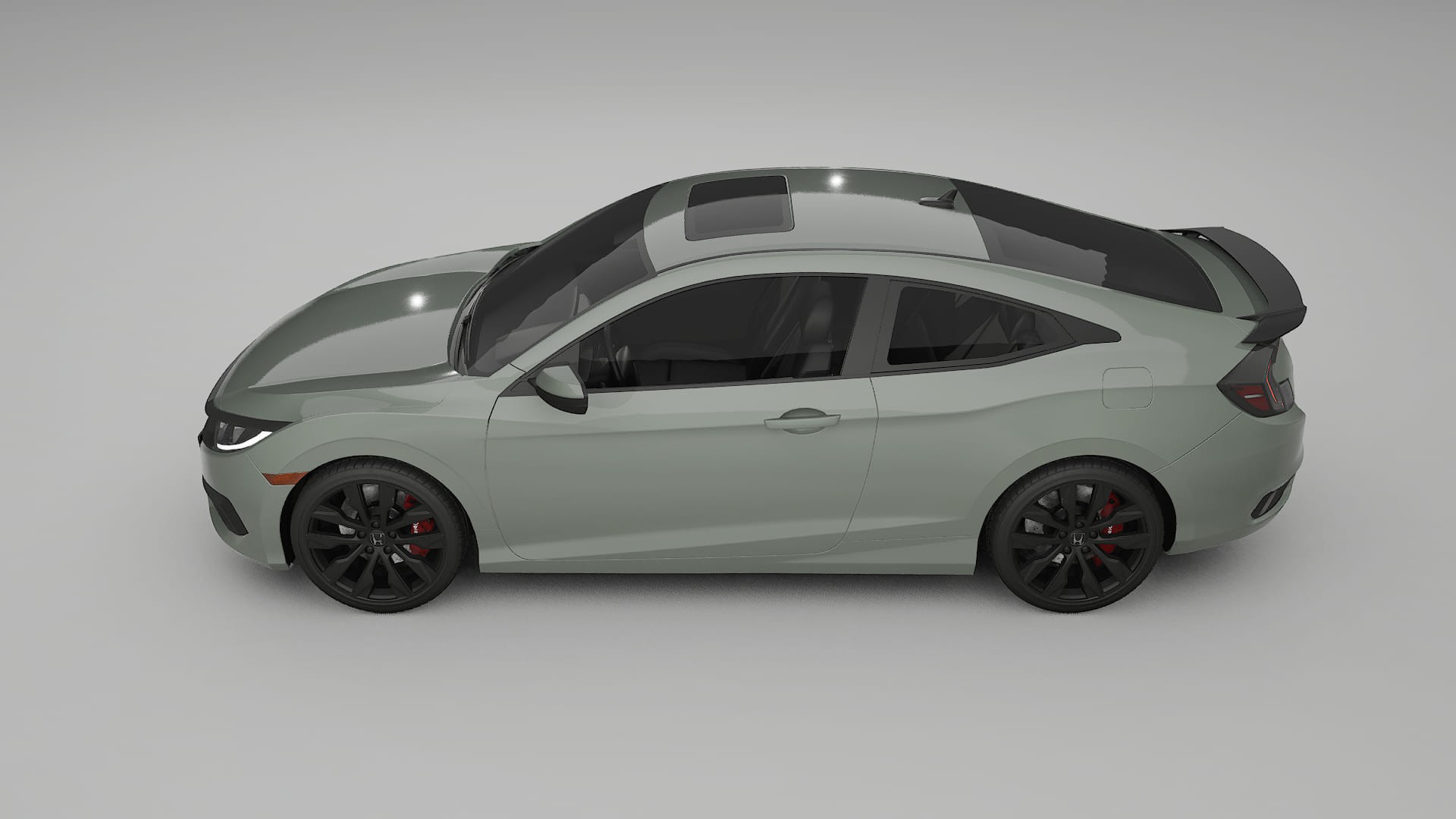 Honda Civic coupe prefacelift pre LCI TPU Lakbeschermingsfolie | SLATE Kleurveranderende PPF – Volledig Voorgesneden Kit