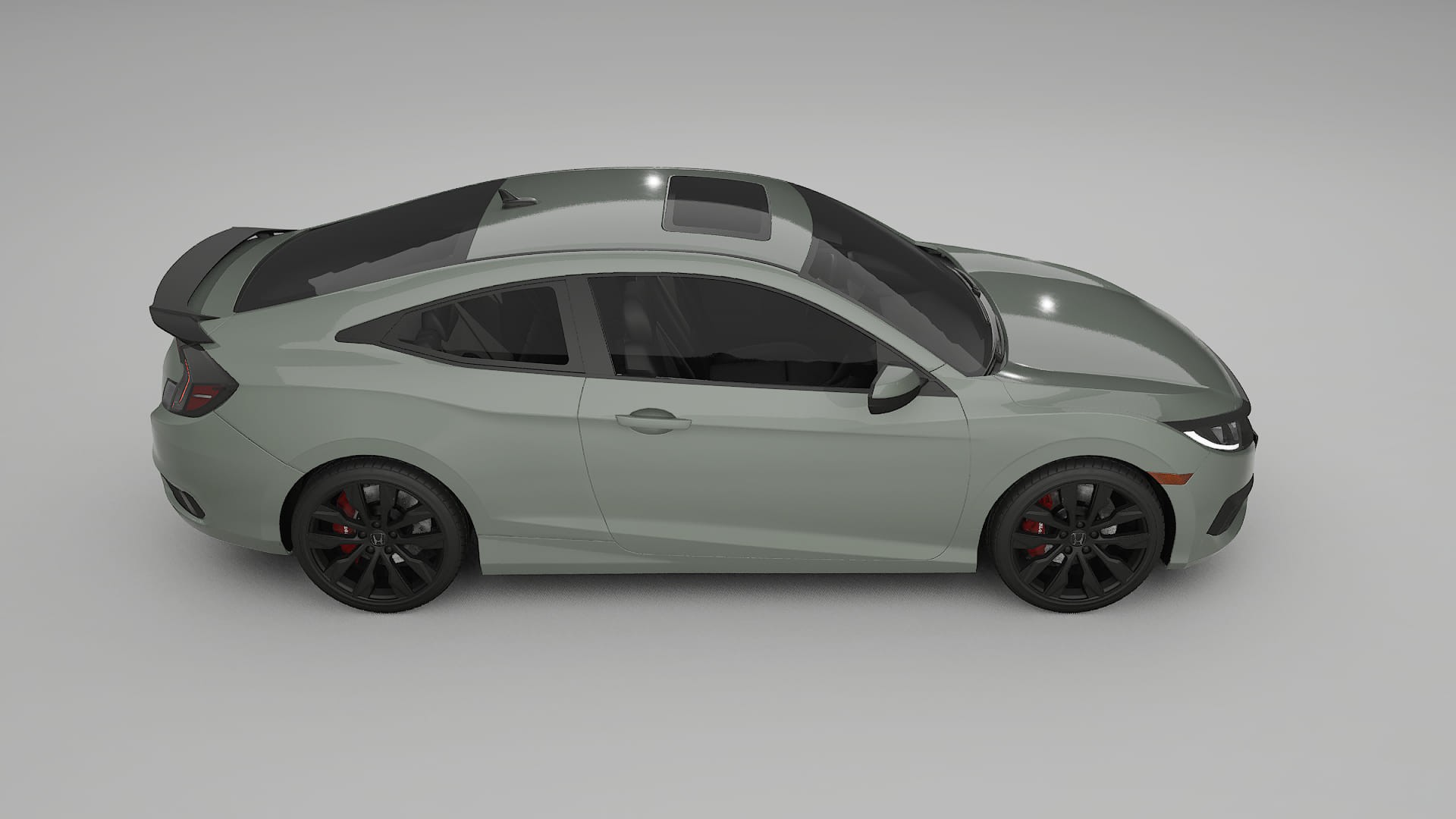 Honda Civic coupe prefacelift pre LCI TPU Lakbeschermingsfolie | SLATE Kleurveranderende PPF – Volledig Voorgesneden Kit