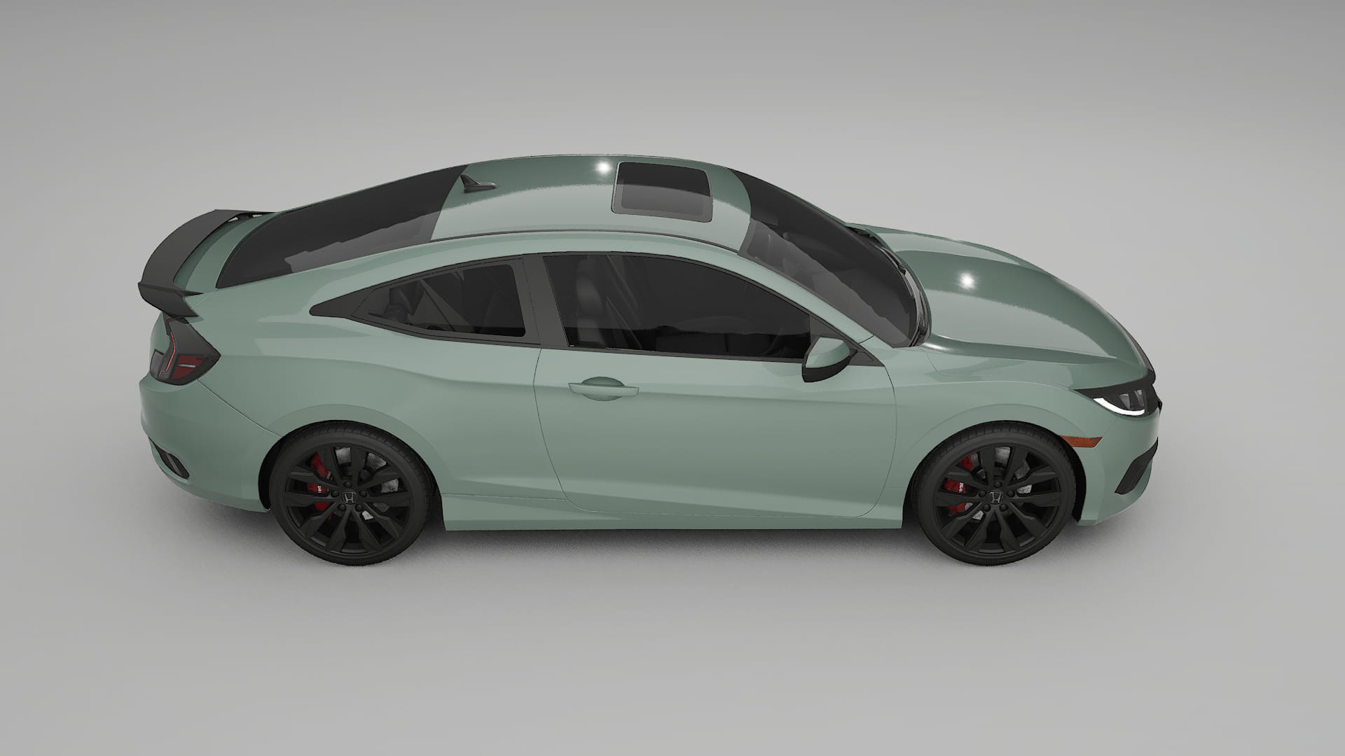 Honda Civic coupe prefacelift pre LCI TPU Lakbeschermingsfolie | CINDER Kleurveranderende PPF – Volledig Voorgesneden Kit