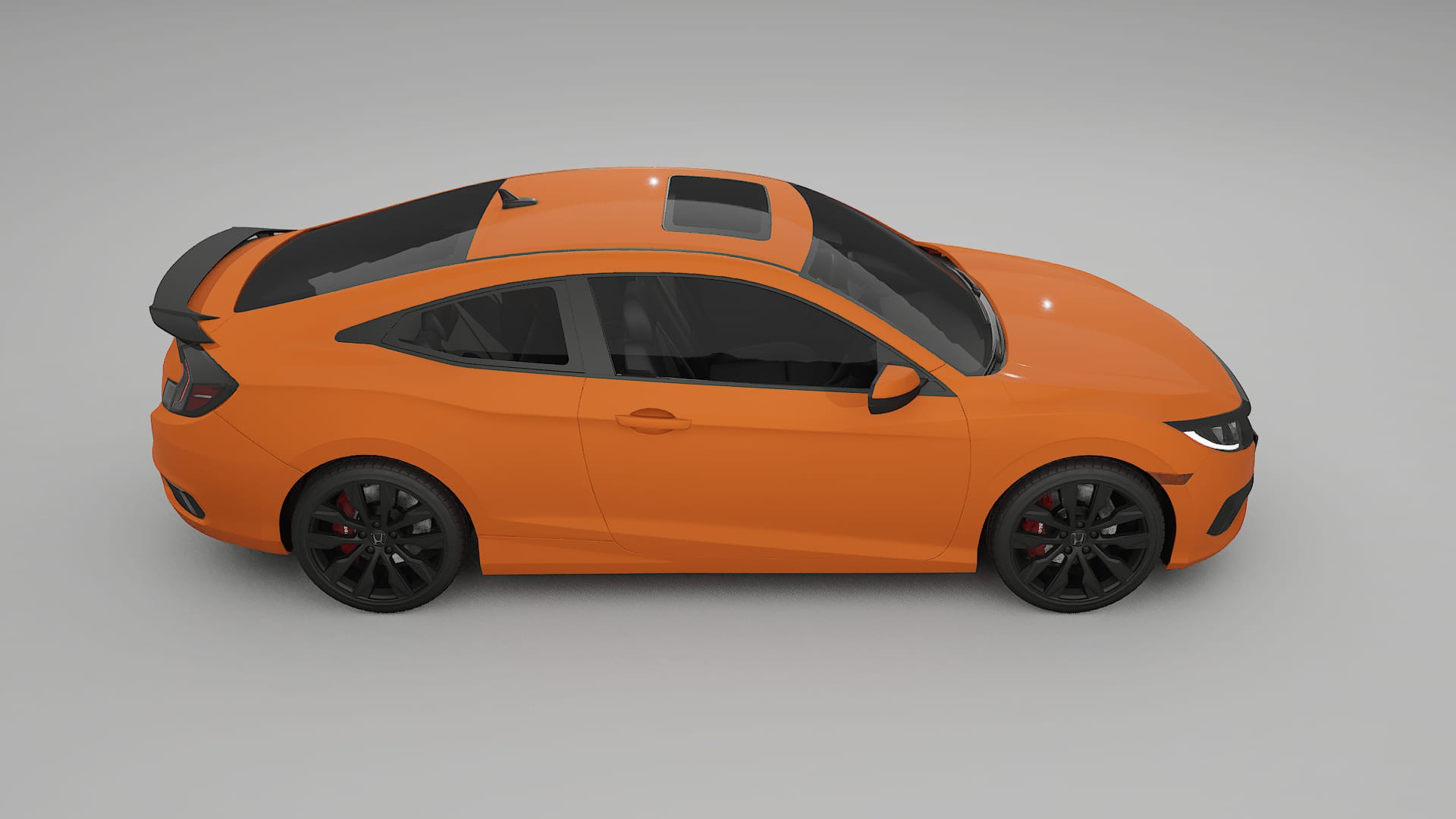 Honda Civic coupe prefacelift pre LCI TPU Lakbeschermingsfolie | ROCKET Kleurveranderende PPF – Volledig Voorgesneden Kit