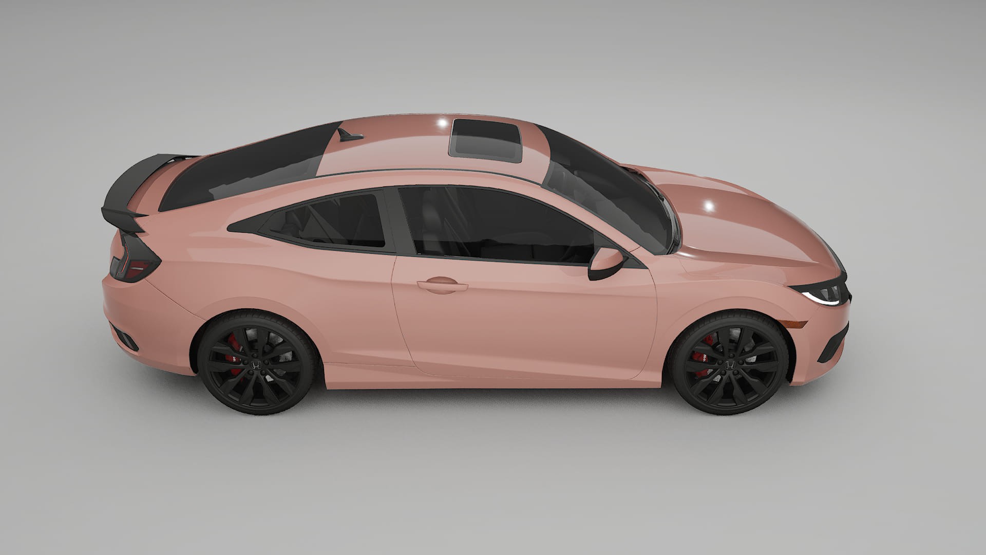 Honda Civic coupe prefacelift pre LCI TPU Lakbeschermingsfolie | BLUSH Kleurveranderende PPF – Volledig Voorgesneden Kit