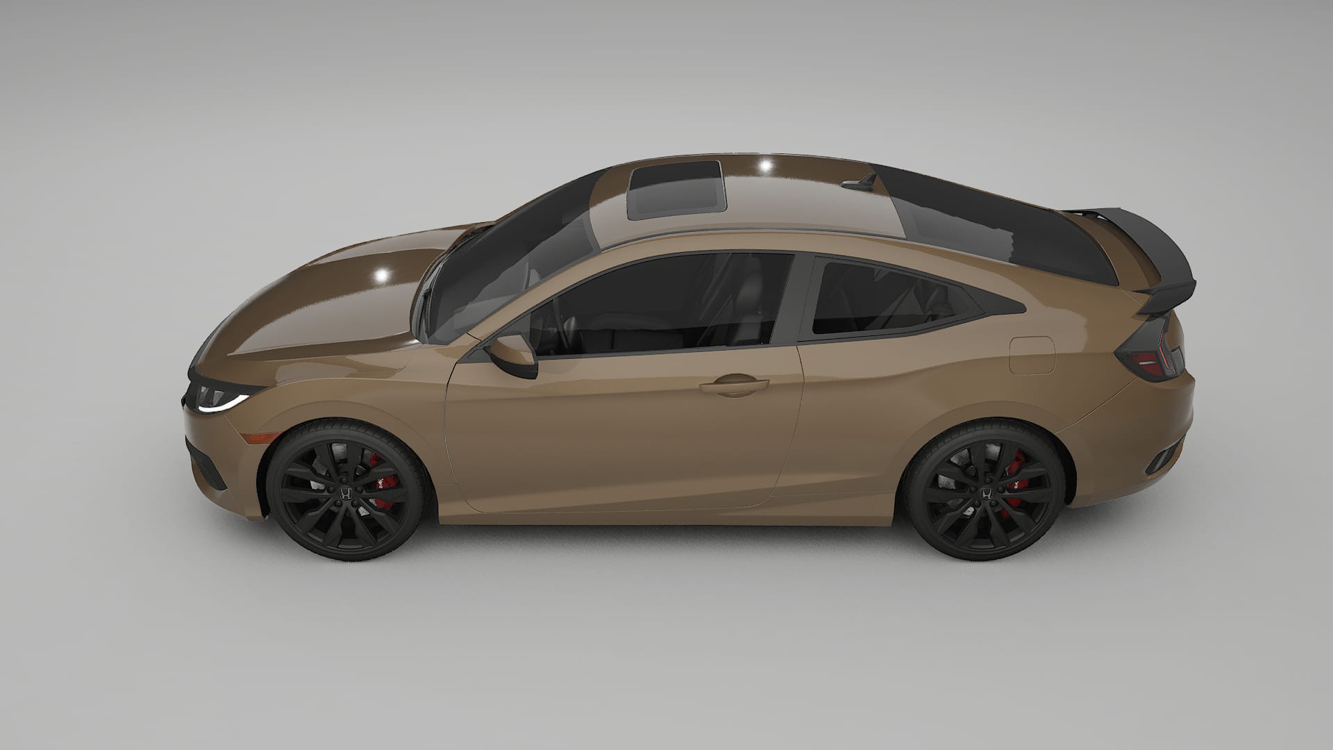 Honda Civic coupe prefacelift pre LCI TPU Lakbeschermingsfolie | SAHARA Kleurveranderende PPF – Volledig Voorgesneden Kit