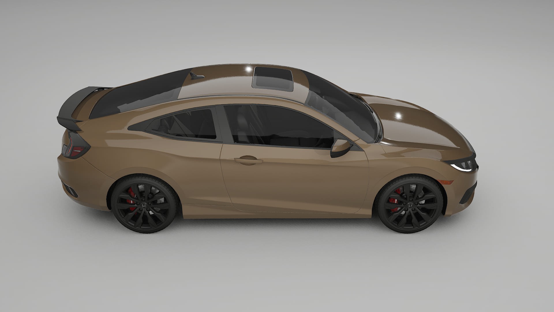 Honda Civic coupe prefacelift pre LCI TPU Lakbeschermingsfolie | SAHARA Kleurveranderende PPF – Volledig Voorgesneden Kit