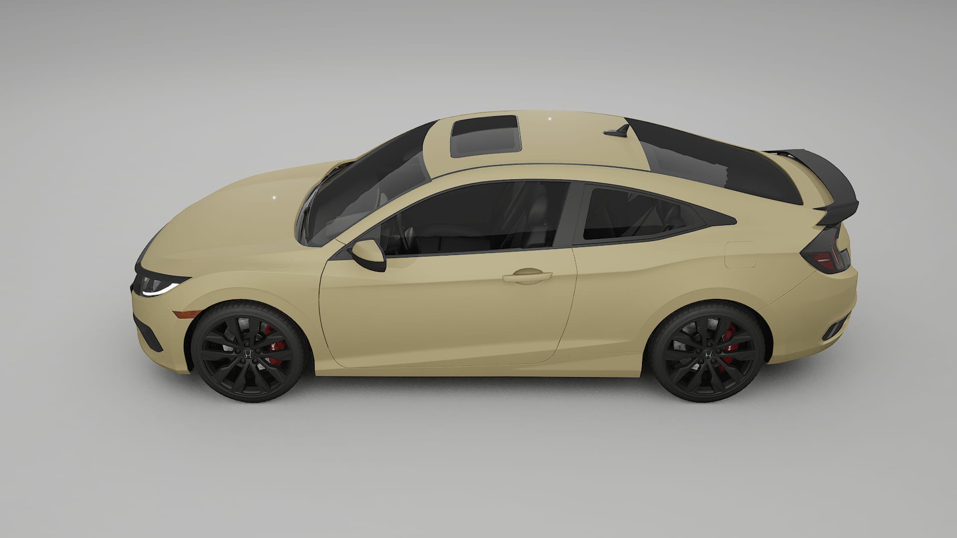 Honda Civic coupe prefacelift pre LCI TPU Lakbeschermingsfolie | SAND Kleurveranderende PPF – Volledig Voorgesneden Kit