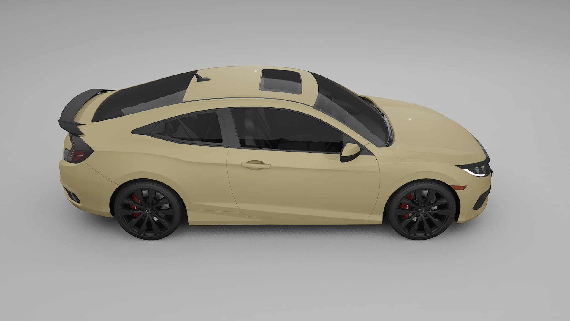 Honda Civic coupe prefacelift pre LCI TPU Lakbeschermingsfolie | SAND Kleurveranderende PPF – Volledig Voorgesneden Kit