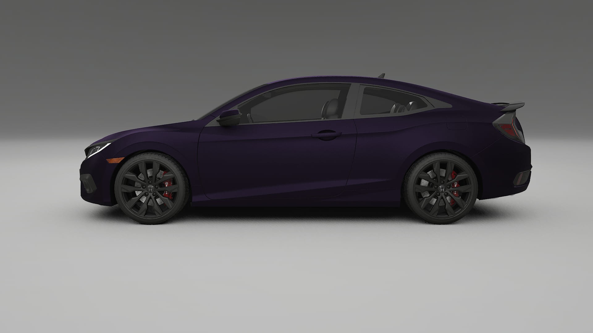 Honda Civic coupe prefacelift pre LCI TPU Lakbeschermingsfolie | VIOLET Kleurveranderende PPF – Volledig Voorgesneden Kit