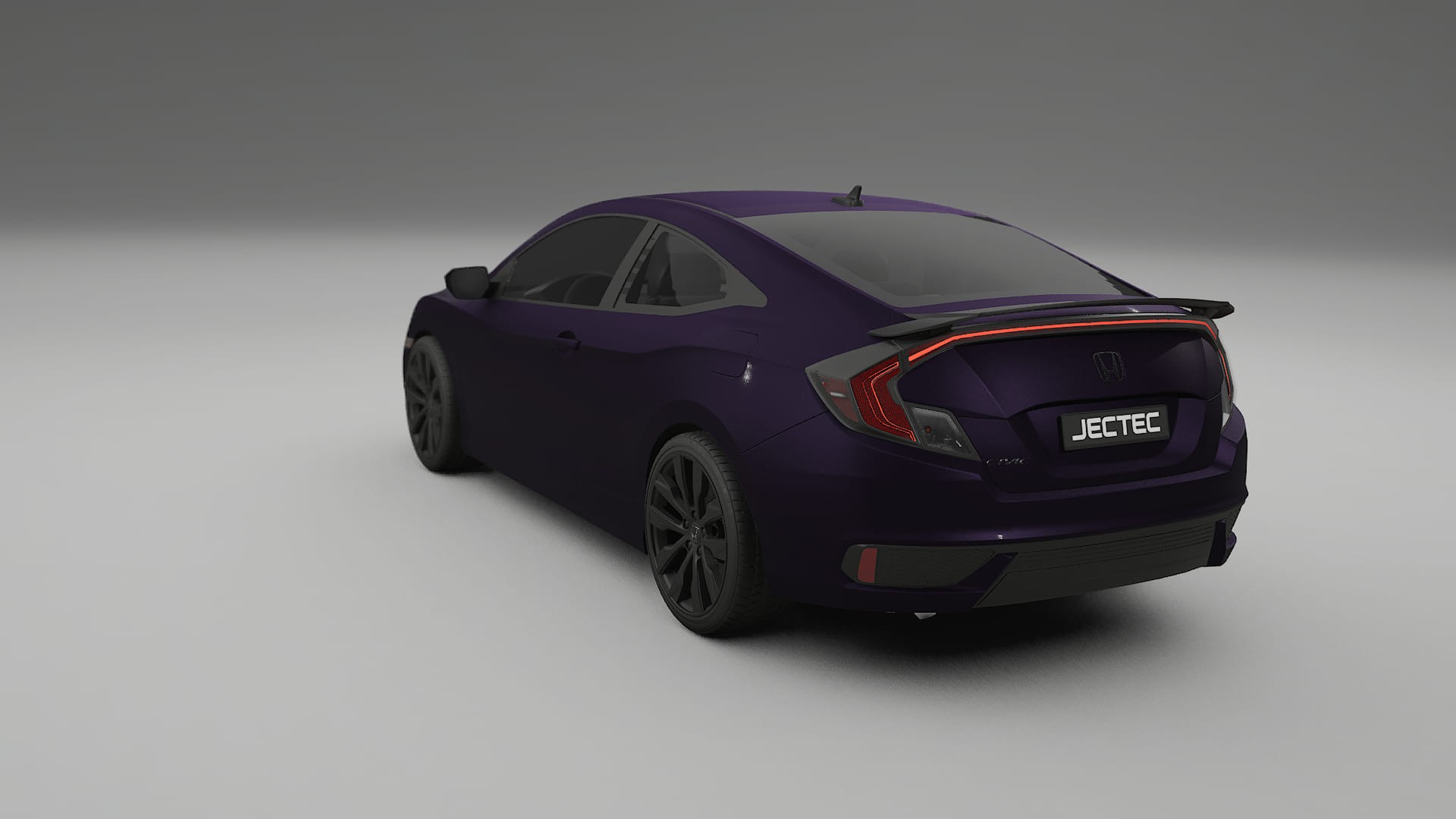 Honda Civic coupe prefacelift pre LCI TPU Lakbeschermingsfolie | VIOLET Kleurveranderende PPF – Volledig Voorgesneden Kit