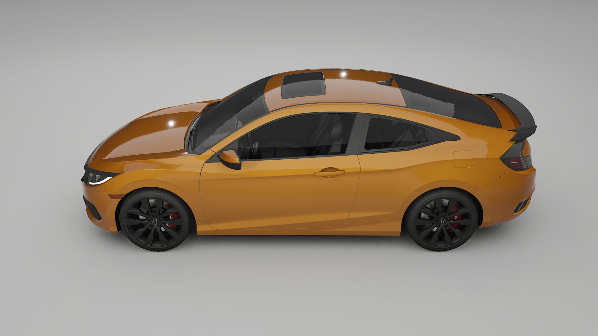 Honda Civic coupe prefacelift pre LCI TPU Lakbeschermingsfolie | DAISY Kleurveranderende PPF – Volledig Voorgesneden Kit