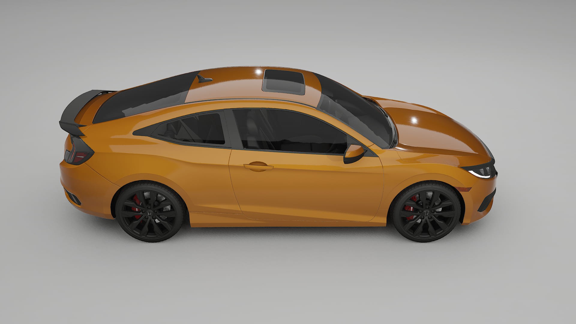 Honda Civic coupe prefacelift pre LCI TPU Lakbeschermingsfolie | DAISY Kleurveranderende PPF – Volledig Voorgesneden Kit