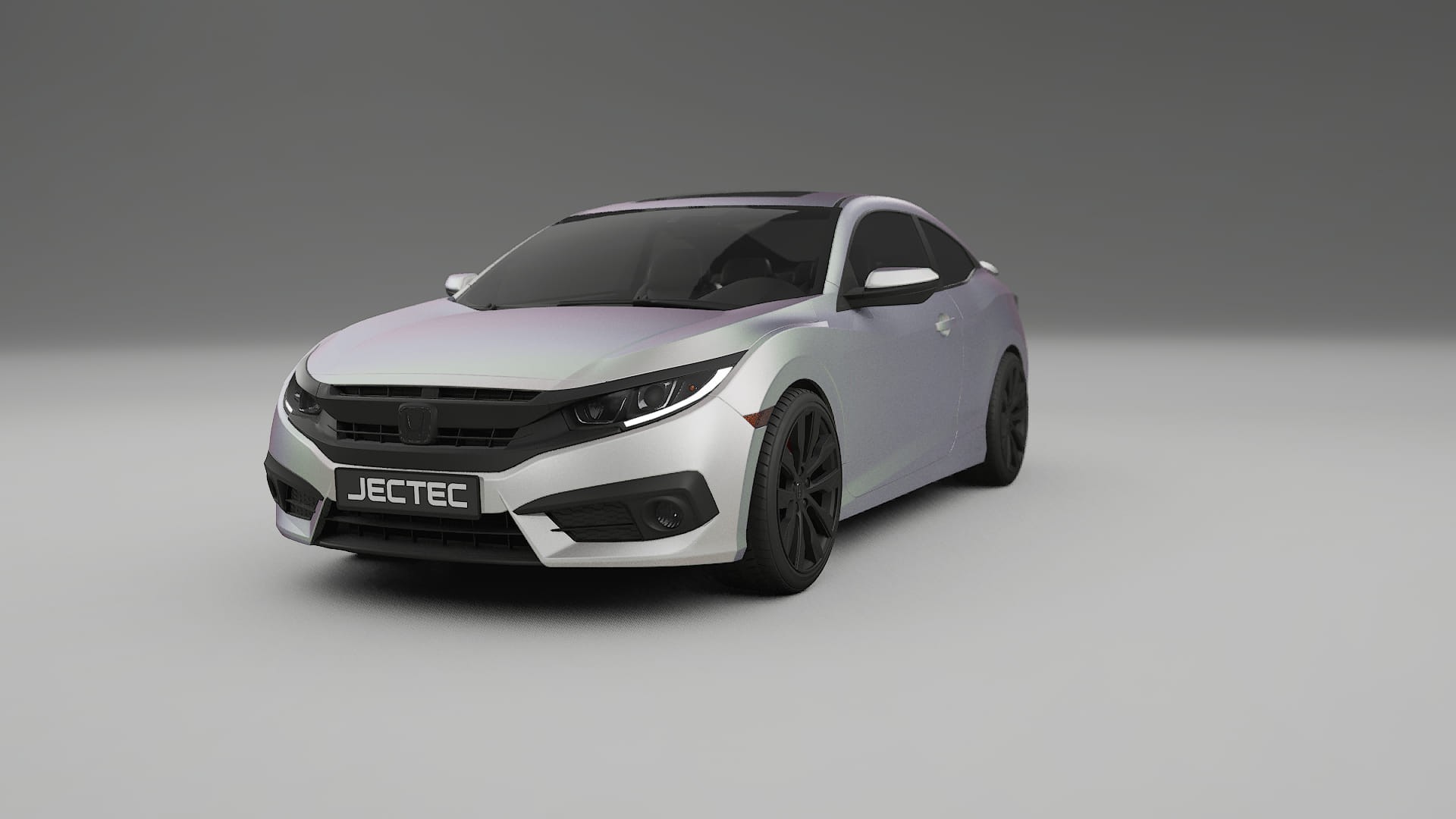 Honda Civic coupe prefacelift pre LCI TPU Lakbeschermingsfolie | NEBULA Kleurveranderende PPF – Volledig Voorgesneden Kit