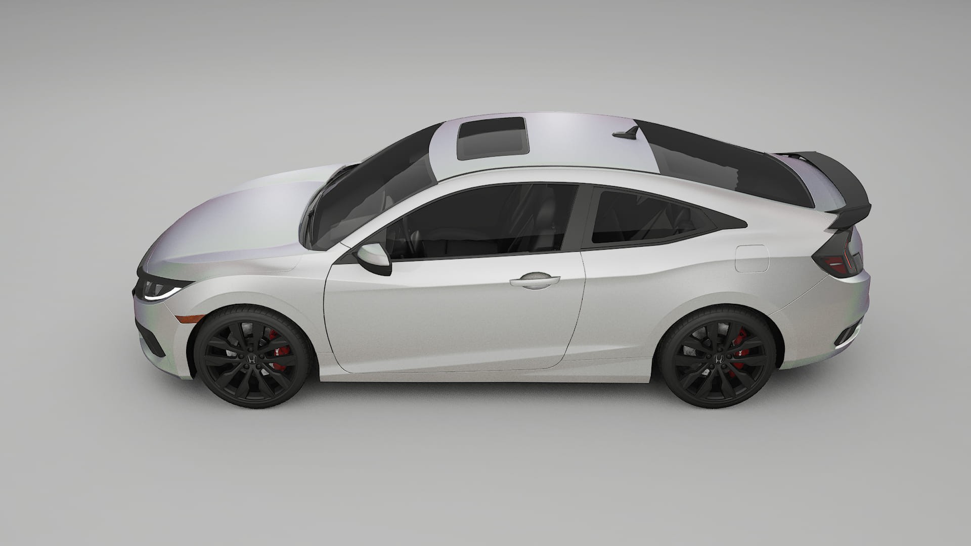 Honda Civic coupe prefacelift pre LCI TPU Lakbeschermingsfolie | NEBULA Kleurveranderende PPF – Volledig Voorgesneden Kit