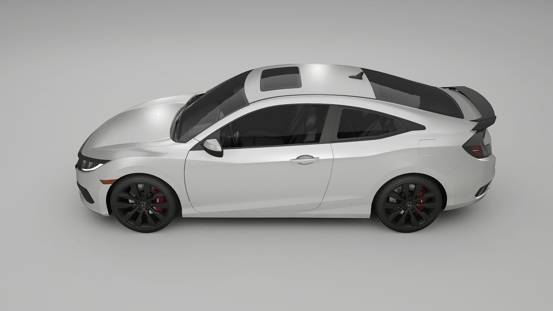 Honda Civic coupe prefacelift pre LCI TPU Lakbeschermingsfolie | OPAL Kleurveranderende PPF – Volledig Voorgesneden Kit