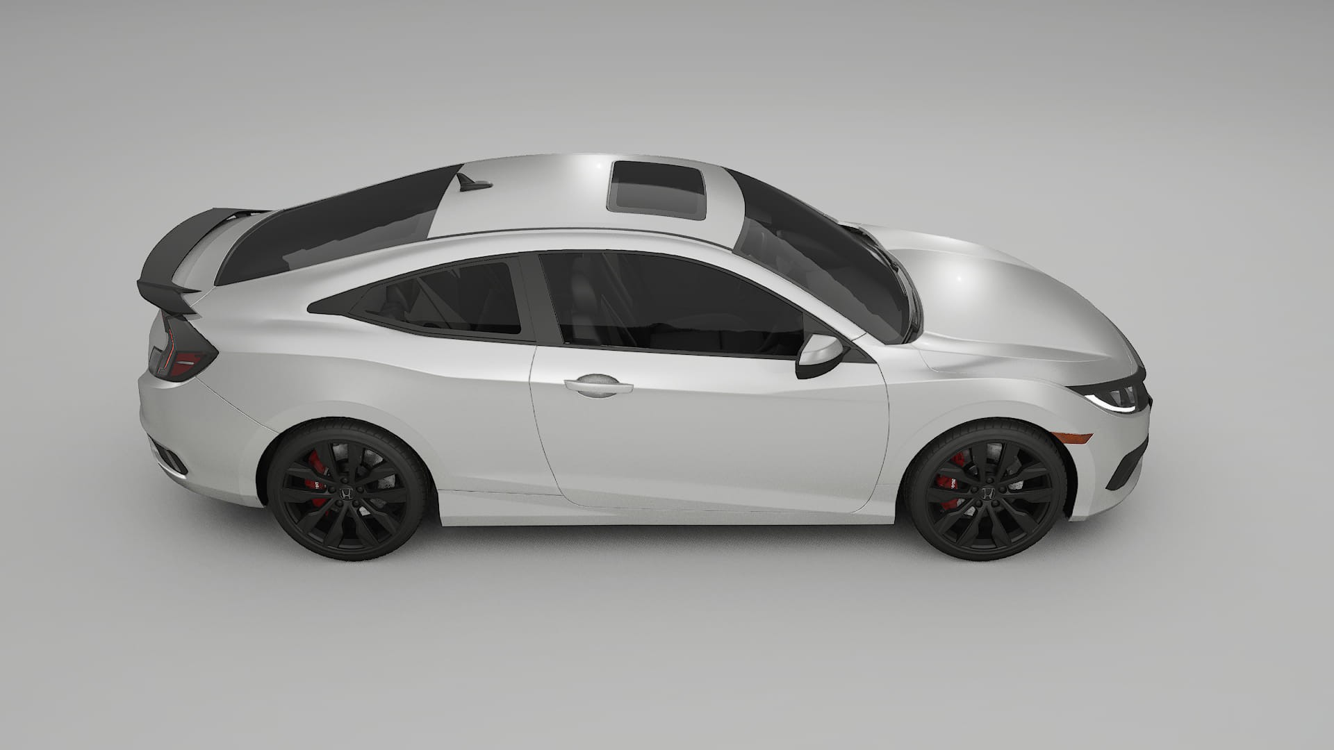 Honda Civic coupe prefacelift pre LCI TPU Lakbeschermingsfolie | OPAL Kleurveranderende PPF – Volledig Voorgesneden Kit