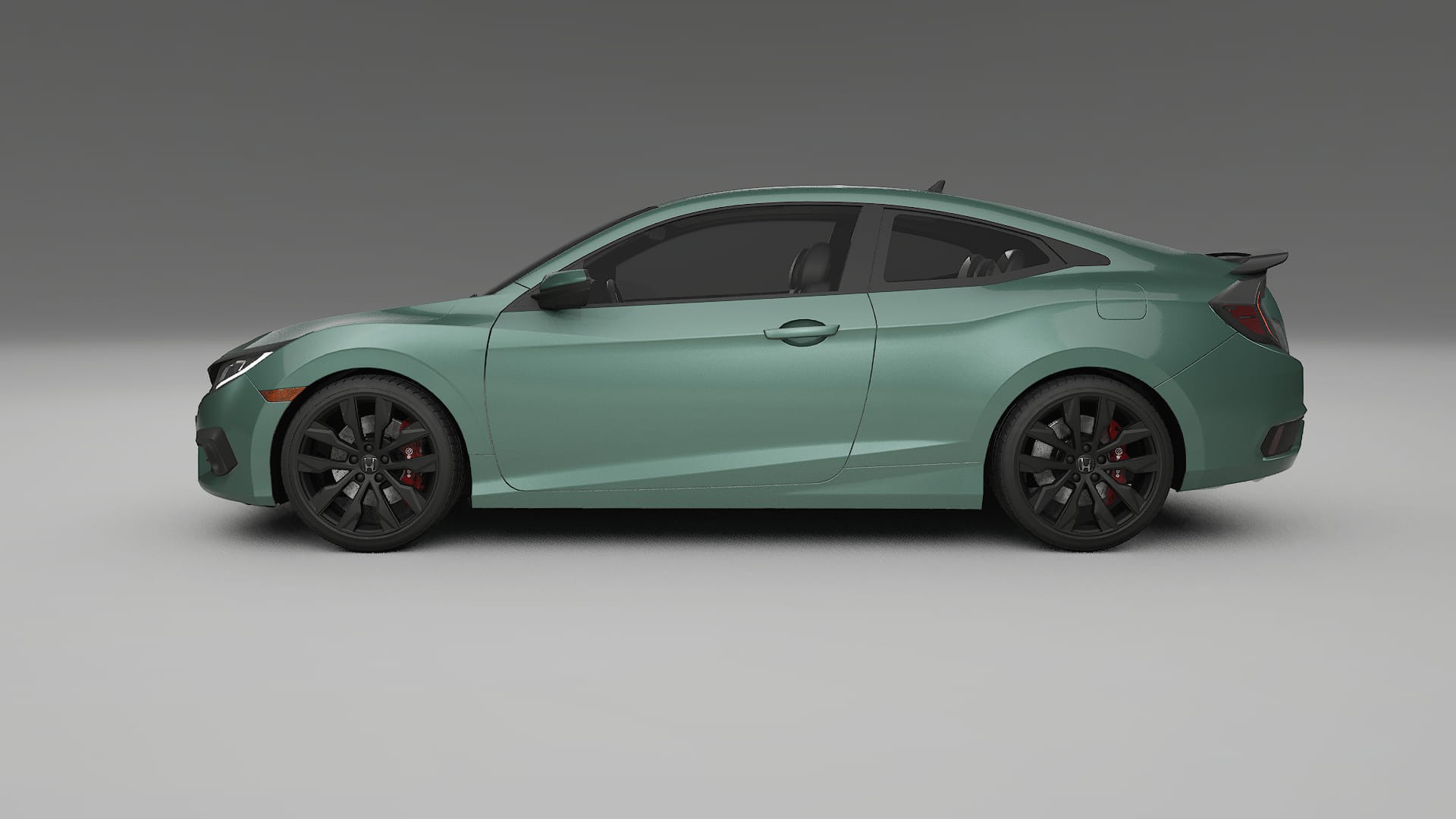 Honda Civic coupe prefacelift pre LCI TPU Lakbeschermingsfolie | EVERGREEN Kleurveranderende PPF – Volledig Voorgesneden Kit