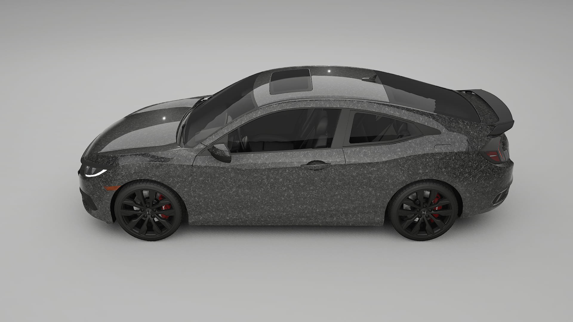 Honda Civic coupe prefacelift pre LCI TPU Lakbeschermingsfolie | FORGED S Kleurveranderende PPF – Volledig Voorgesneden Kit