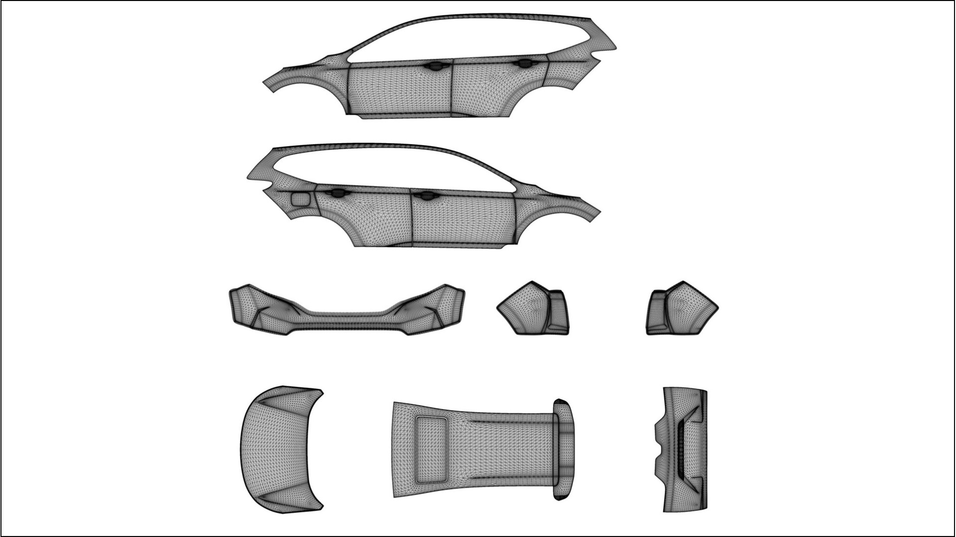Honda CR V Touring prefacelift pre LCI TPU Lakbeschermingsfolie | DUSTY Kleurveranderende PPF – Volledig Voorgesneden Kit