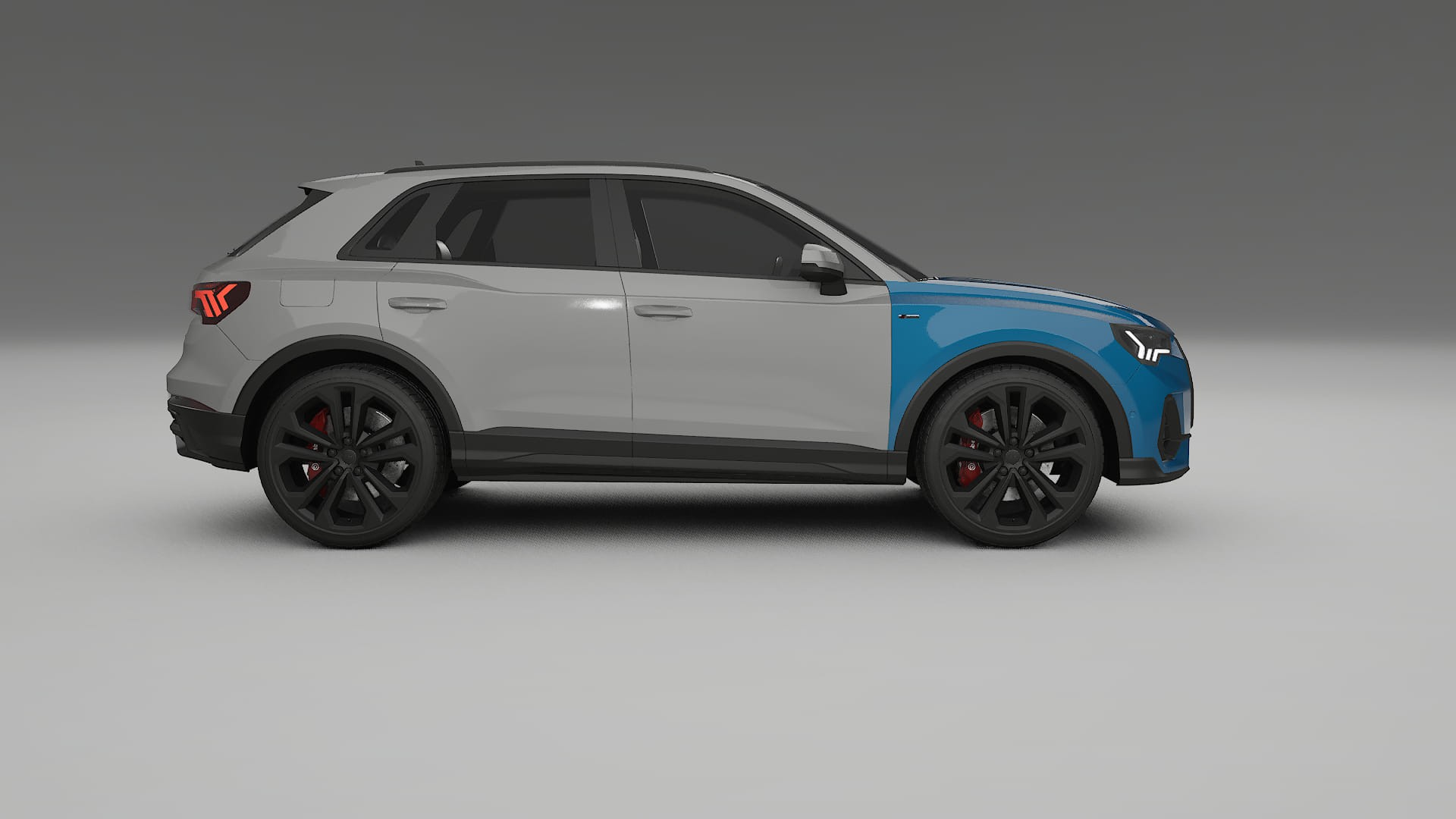 Audi Q3 S-Line F3 Lakbeschermingsfolie | CrystalGuard Transparante TPU PPF Voorkant Beschermingskit