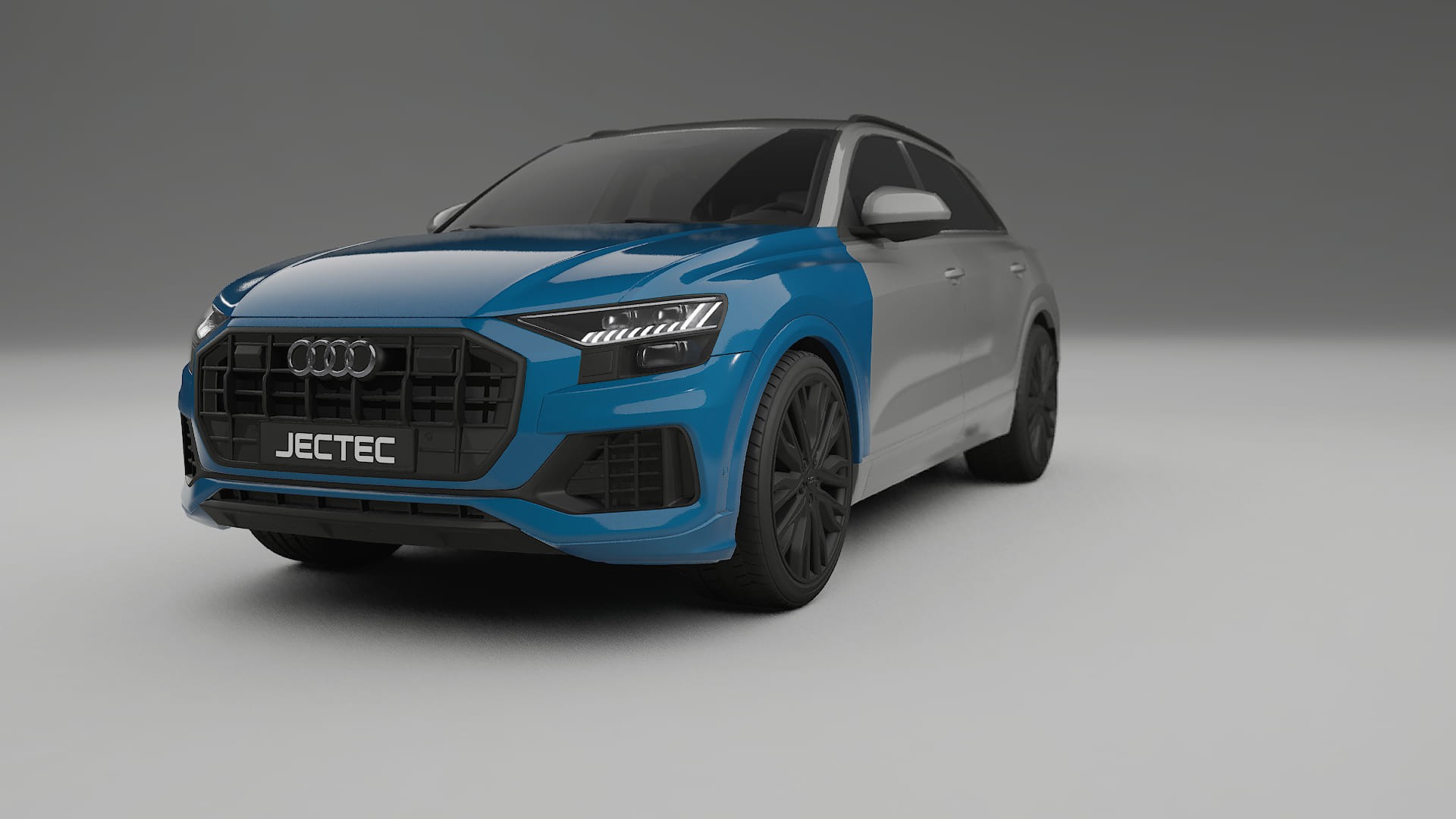 Audi Q8 F1 prefacelift pre-LCI Lakbeschermingsfolie | CrystalGuard Transparante TPU PPF Voorkant Beschermingskit