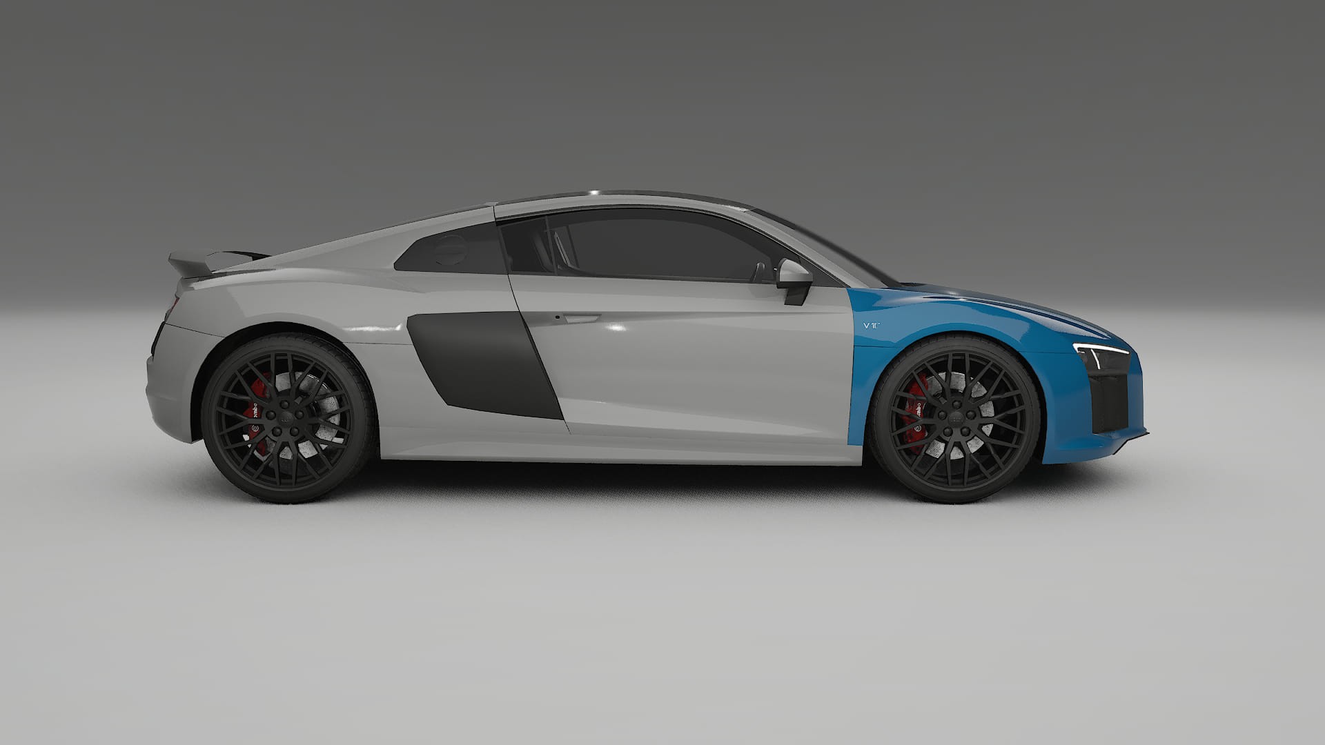 Audi R8 typ-4S prefacelift pre-LCI Lakbeschermingsfolie | CrystalGuard Transparante TPU PPF Voorkant Beschermingskit