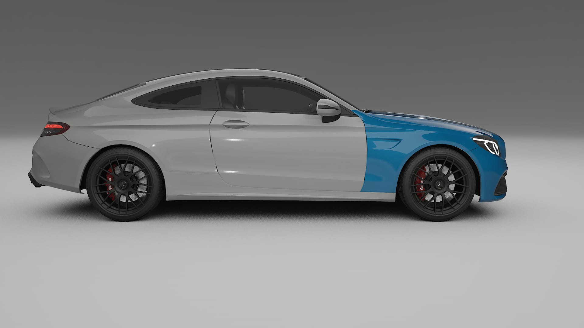 Mercedes C63 AMG W205 Coupe Lakbeschermingsfolie | CrystalGuard Transparante TPU PPF Voorkant Beschermingskit