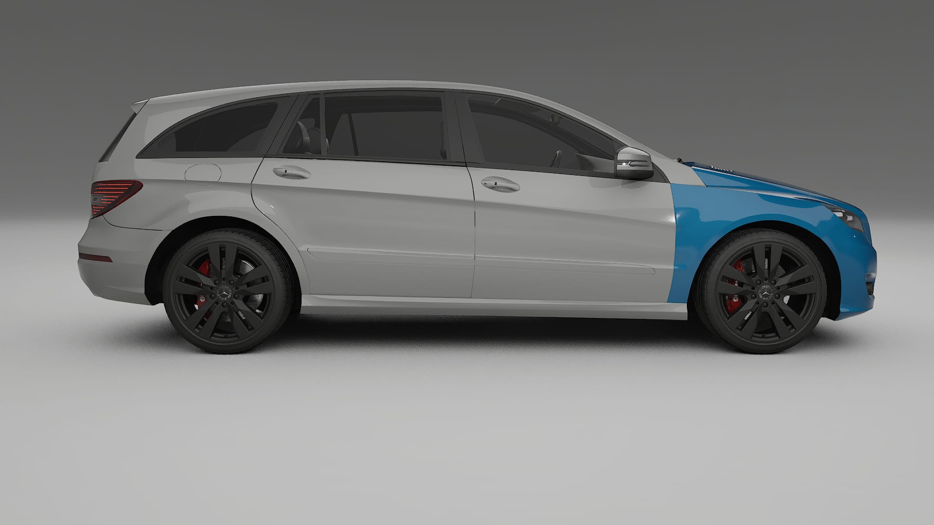 Mercedes R-class W251 facelift LCI Lakbeschermingsfolie | CrystalGuard Transparante TPU PPF Voorkant Beschermingskit